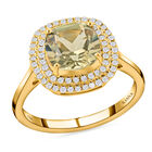 ILIANA AAA Turkizit und Diamant-Ring, SI G-H, 750 Gelbgold  ca. 2,81 ct image number 0
