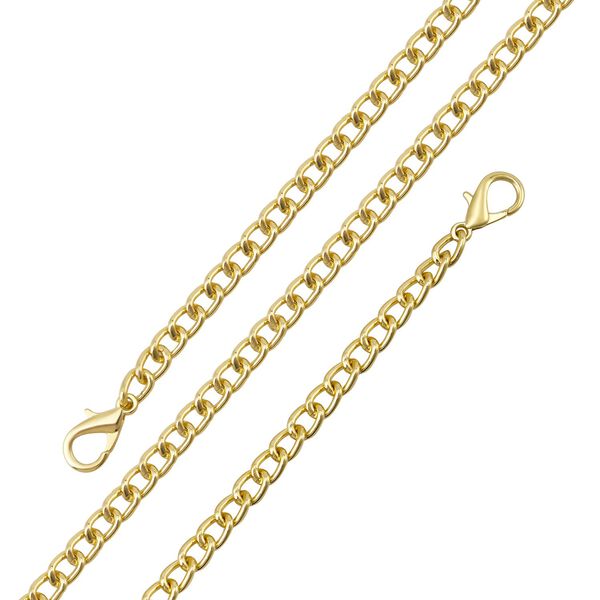 100% Echtleder Clutch mit RFID Schuz, 120 cm metall Riehmen, 20x12 cm, Gold image number 6