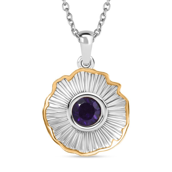 EverTrue afrikanischer Amethyst Anh&auml;nger mit 50cm Kette - 0,75 ct. image number 0