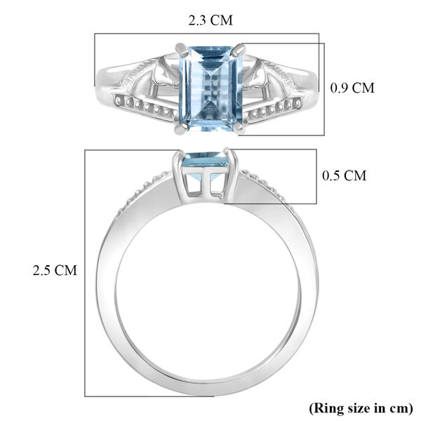 EverTrue himmelblauer Topas Ring - 1,88 ct. image number 6