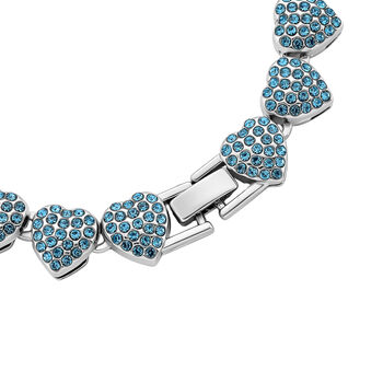 Blau Kristall Armband ca. 19 cm Standard