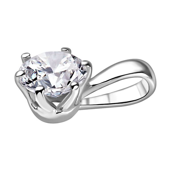 Moissanit Anh&auml;nger, 925 Silber rhodiniert - 0,94 ct. image number 4