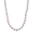 Weiße Süßwasser Perle Halskette ca. 50 cm 925 Silber vergoldet