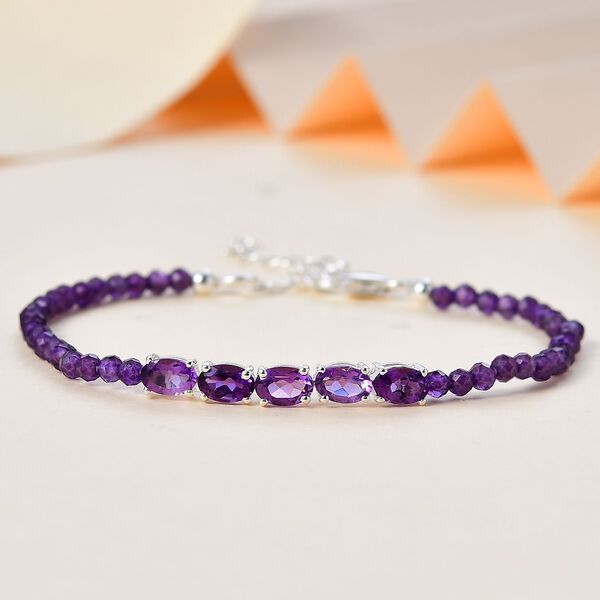 Afrikanisches Amethyst Armband, ca. 16.5 cm, ca. 9,57 ct. image number 2