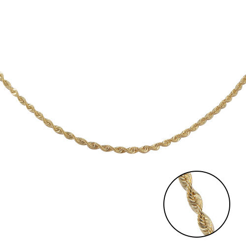 Italienische Diamantschliff Kordelkette, ca. 92 cm, 375 Gelbgold ca. 4,53g image number 0