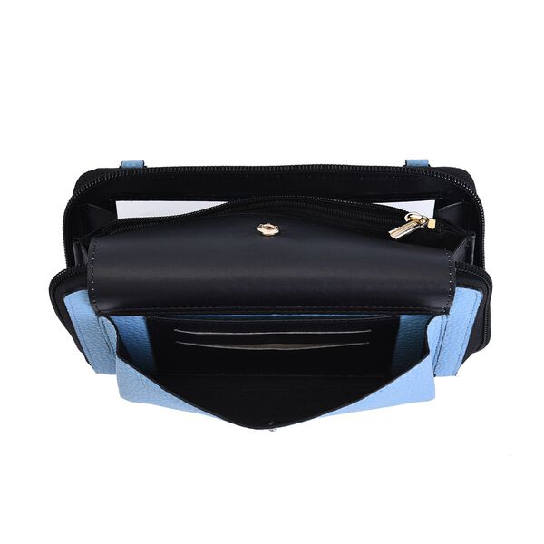 2er Set - Crossbody Tasche und Powerbank mit 4000mAh, Blau image number 5