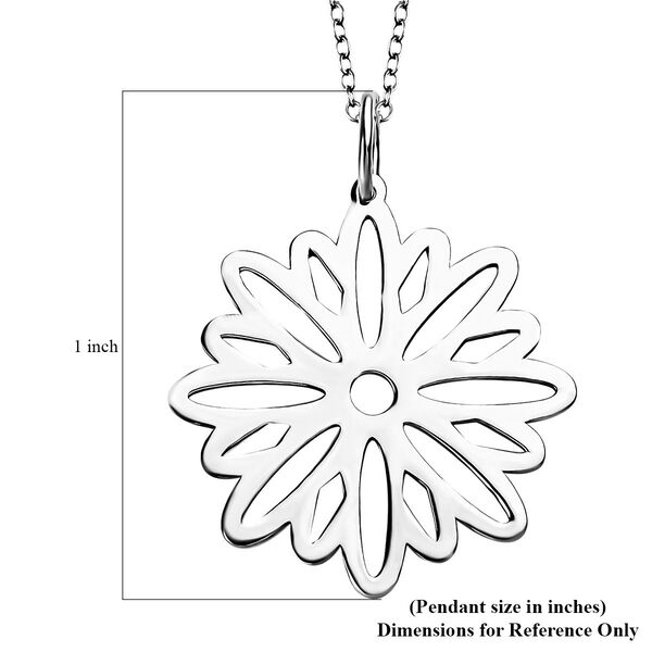 Florale Halskette, 45cm image number 4