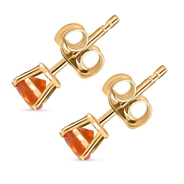 D'Joy AA Salamanca Feueropal Ohrringe 925 Silber 750 Gelbgold Vermeil ca. 0.72 ct image number 5