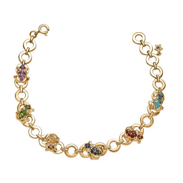 GP Italian Garden Kollektion - AA Neon Apatit und Multi-Edelstein-Armband, 19 cm - 1,58 ct. image number 2