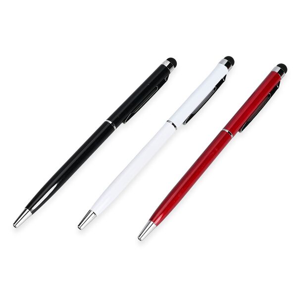 3tlg. Notiz- und Tagebuch Geschenkset mit Kugelschreiber, Schwarz, Elfenbeinfarben, Rot image number 7