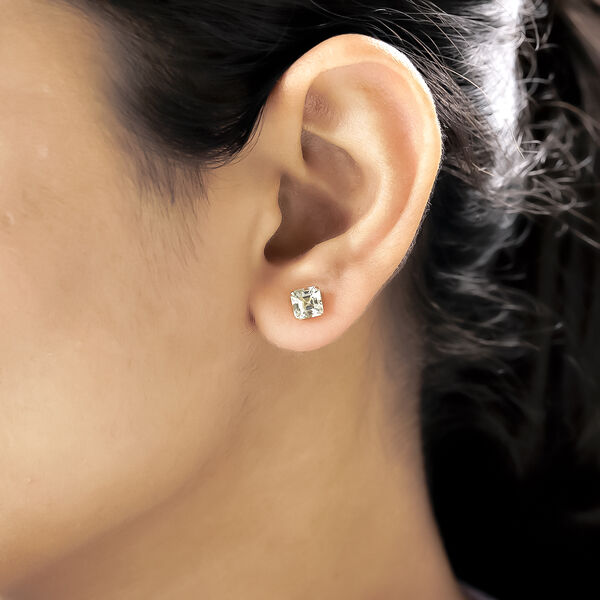 AAA Turkizit-Ohrstecker in 585 Gelbgold - 2,55 ct. image number 8