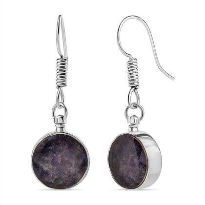 Tansanit-Matrix Ohrringe Messing ca. 6.00 ct