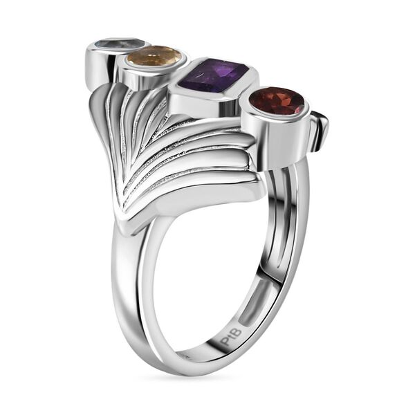 Mehrfarbiger Ring Messing (Gr&ouml;&szlig;e 17.00) ca. 1.55 ct image number 5