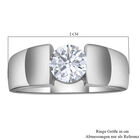 LUSTRO STELLA - Weißer Zirkonia Ring 925 Silber rhodiniert (Größe 16.00) ca. 1,35 ct image number 4