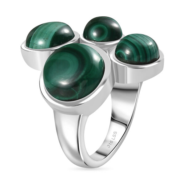 Malachit Ring - 12,36 ct. image number 4