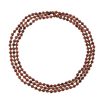 Dreilagige Gold Sandstein-Halskette, 150cm - 375 ct.