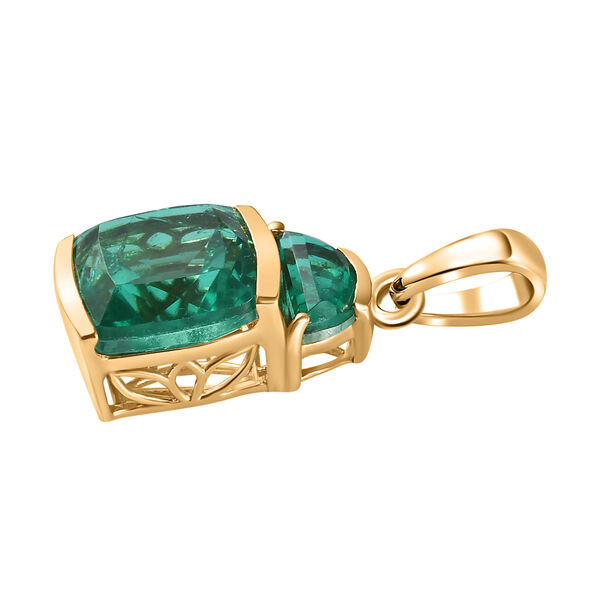 Smaragd Triplett Quarz Anhänger - 5,99 ct. image number 4