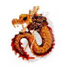 emailliert Brosche ca. 11,68g