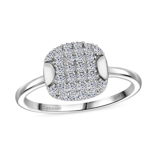 Lab Grown Diamant SI Ring 925 Silber rhodiniert (Größe 18.00) ca. 0,51 ct image number 2