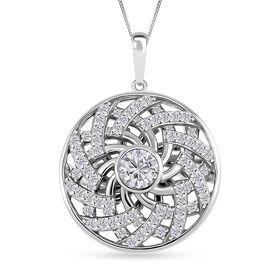 Moissanit Schmuckset 925 Silber platiniert ca. 1.62 ct