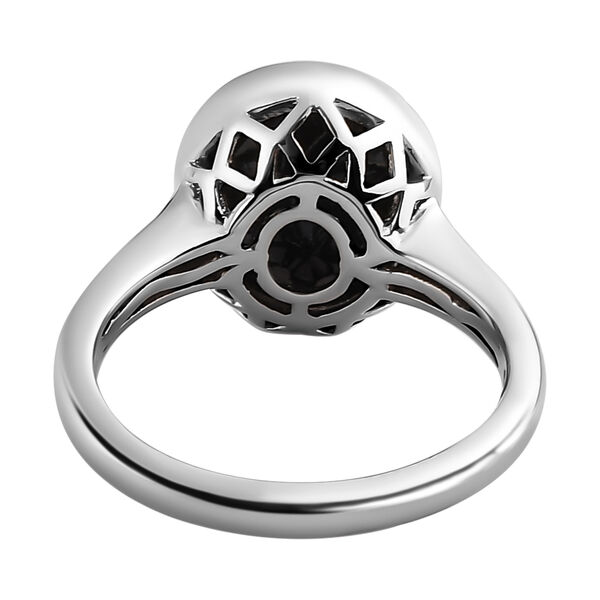 Schwarzer Saphir Ring, 925 Silber platiniert, ca. 5.84 ct image number 6