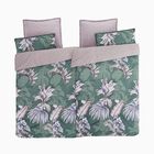 6-teiliges Bettbezug Set, 2 Bettbezüge, 4 Kissenbezüge, grün