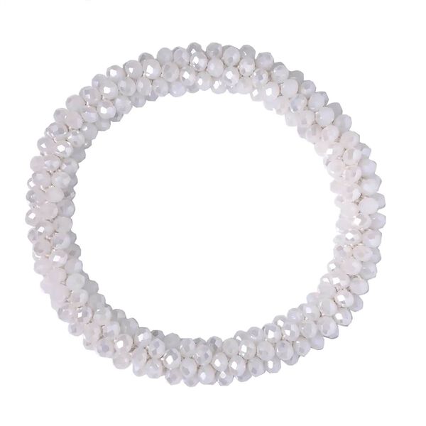 Wei&szlig;es Glasperlen-Schmuckset image number 6