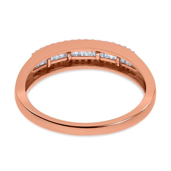 LUXURIANT SI-GH Labor Diamant Ring, 925 Silber 750 Ros&eacute;gold Vermeil - 0,25 ct. image number 5