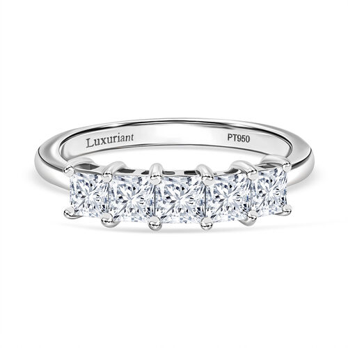 LUXURIANT DIAMOND - Lab Grown Diamant VS-EF SGL zertifiziert Ring 950 Platin (Größe 17.00) ca. 1.00 ct image number 0