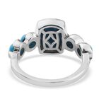 Natürlicher Sleeping Beauty Türkis Edelstein Ring 925 Silber Platin-Überzug image number 5