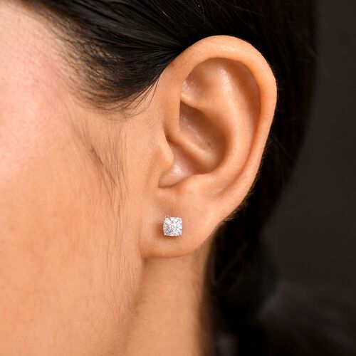 Lab Grown Diamant SI Ohrringe 925 Silber rhodiniert ca. 0,24 ct. image number 2