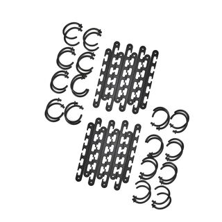 8er Set Wunderhänger, schwarz