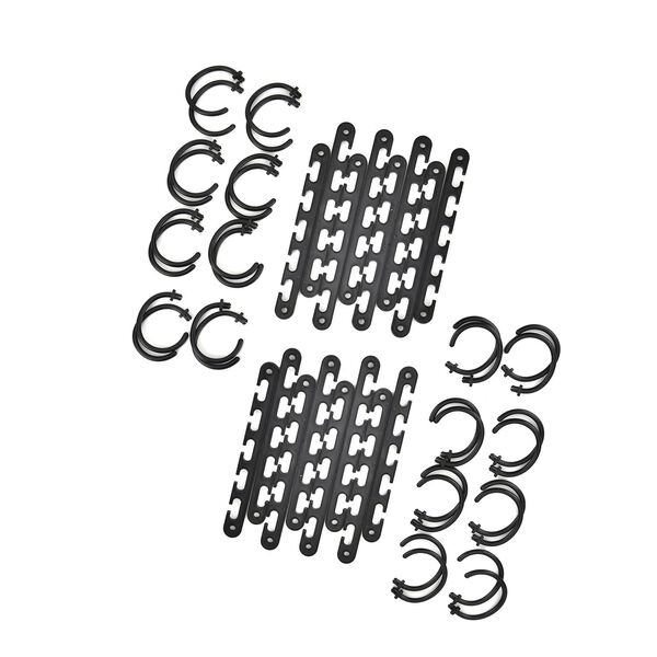 8er Set Wunderh&auml;nger, schwarz