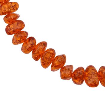 Synthetische Bernstein-Halskette, 45cm - 235 ct.