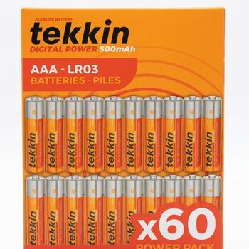 Tekkin Digital Power Alkaline Batterien AAA LR03, 60er Set