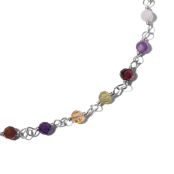 Mehrfarbiges Edelstein-Armband,  19 cm - 6 ct. image number 4