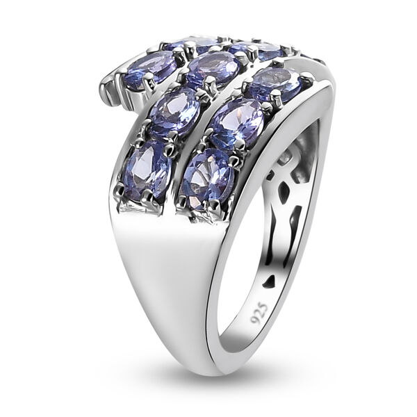 AA Tansanit-Ring, 925 Silber platiniert  ca. 1,86 ct image number 5