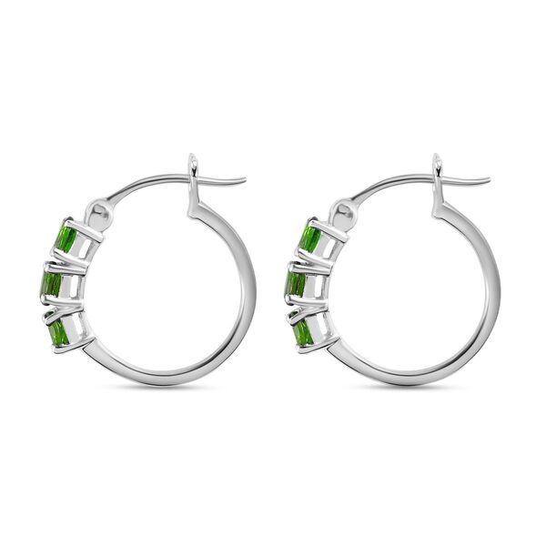 Nat&uuml;rliche Chromdiopsid-Creolen - 1,11 ct. image number 4