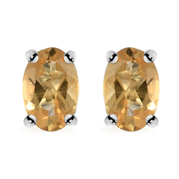 2er- Set, Citrin-Ohrstecker und Anhänger, 925 Silber ca. 1,59 ct image number 6