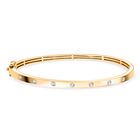 LUXURIANT DIAMOND - Lab Grown Diamant SI-GH Armreif ca. 19 cm 925 Silber Gelbgold Vermeil ca. 0.25 ct