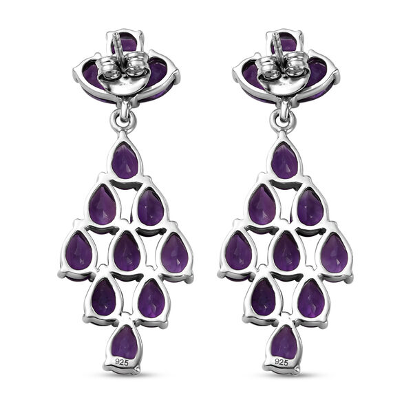 Lusaka Amethyst-Ohrringe, 925 Silber platiniert ca. 8,71 ct image number 5