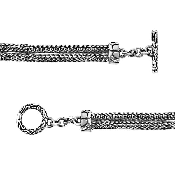 Royal Bali Kollektion - 925 Silber Schmetterling Armband ca. 18.5 cm ca. 13,90g image number 5