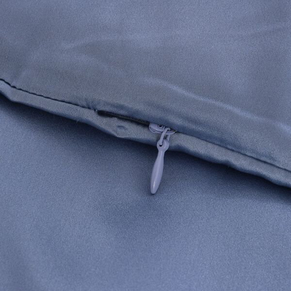 Serenity Night - 100% Maulbeerseide Sommerseidendecke mit Seidenf&uuml;llung Daunenkissen und Seidenkissenbezug Blau image number 18