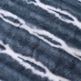 LIVMORE superweiche, doppellagige Kunstfelldecke mit Sherpa-Futter, 500+180 gsm, Blau