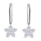 Moissanit Ohrringe 925 Silber rhodiniert ca. 1.20 ct