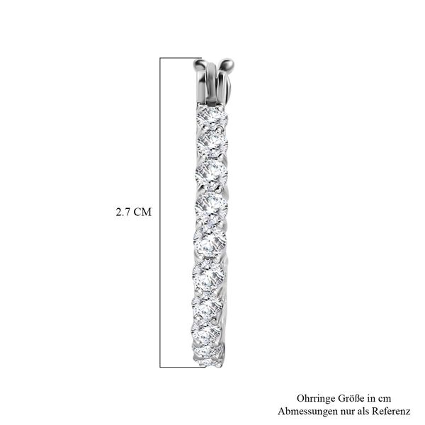 Moissanit Inside Out Creolen - 2,88 ct. image number 4