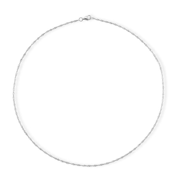 Singapur 925 Silber rhodiniert Kette ca. 45 cm image number 4