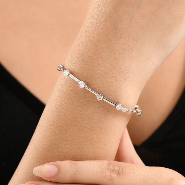 EVER TRUE Wei&szlig;er Diamant Armband ca. 19 cm Nickelfreies Messing image number 2