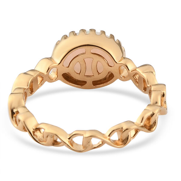 Nat&uuml;rlicher &Auml;thiopischer Opal Ring 585 Vergoldet image number 6