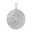 Moissanit Anhänger 925 Silber rhodiniert ca. 17,85 ct.